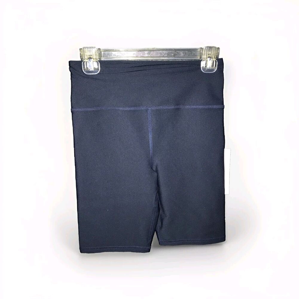 Calme By Johnny Was Endurance Bike Short Medium Navy Blue Women's Athleisure Gym